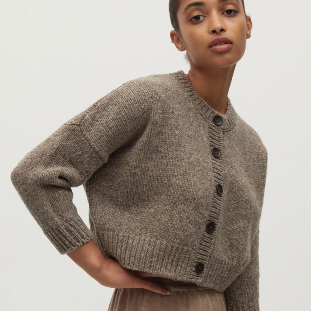 Babaa no 61 cardigan in dark mist